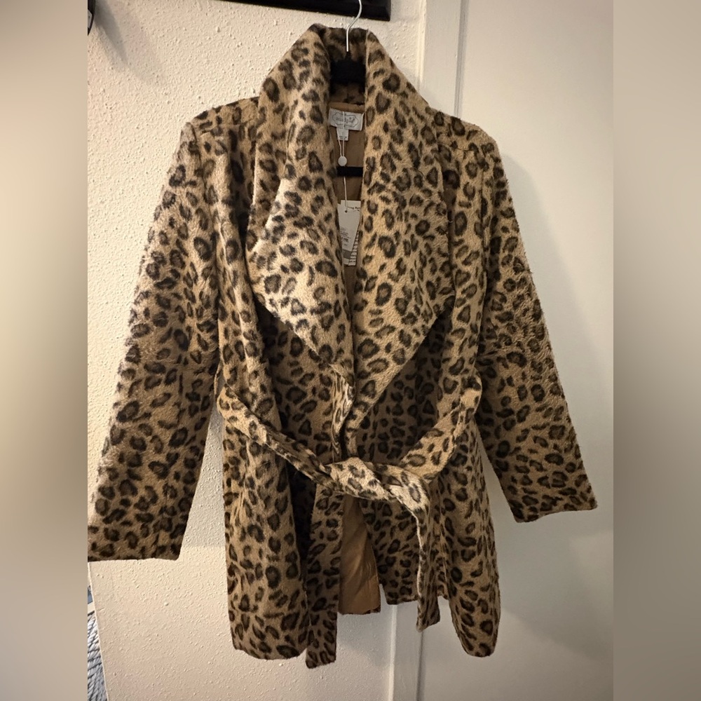 Mud Pie Leopard Print Coat